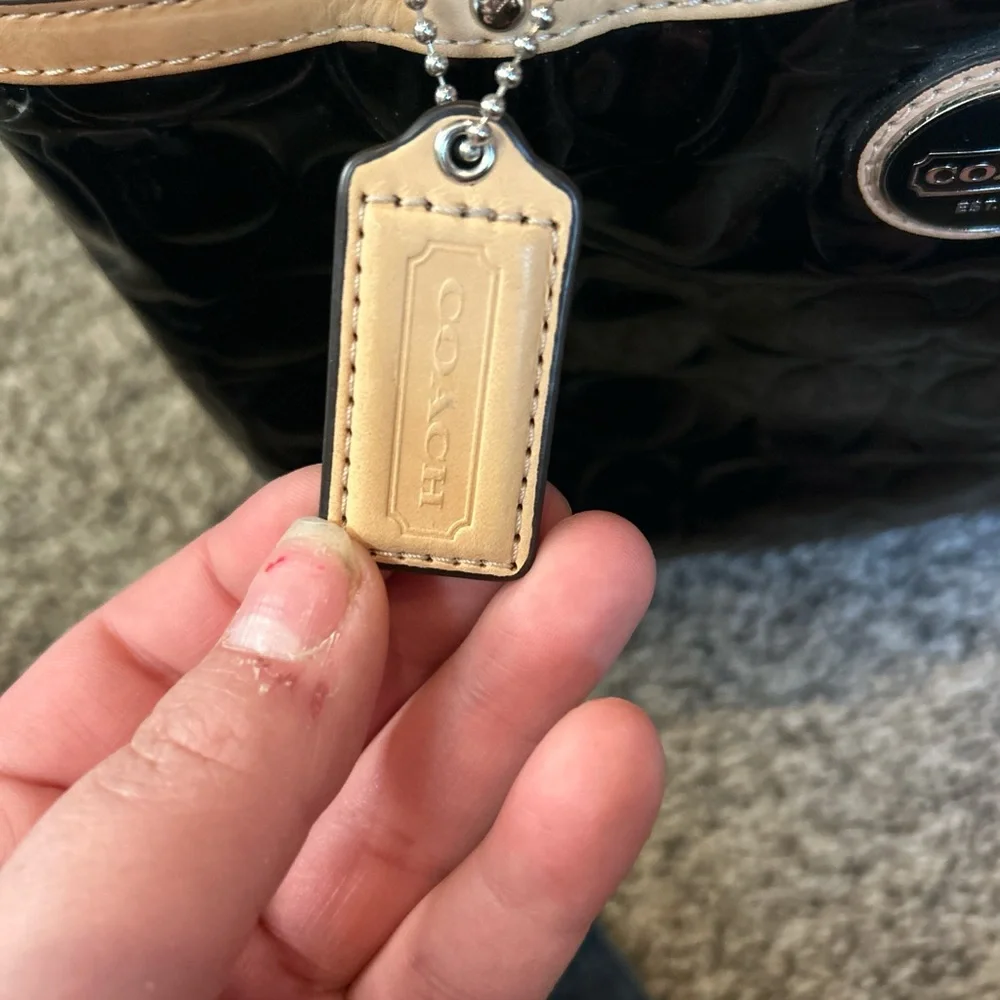 Coach Black and Tan Bag - Picture 6 of 10